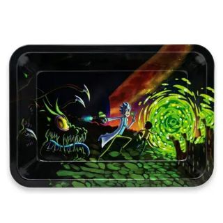 30904A - Bandeja Metal 18x12.5 cm. Rick & Morty Dragon Fight