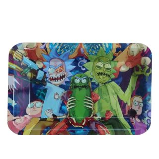 31084H - Bandeja Metal 18x12,5 cm. Rick & Morty III