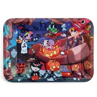 30968C - Bandeja Metal 18x12.5 cm. Super Girls Halloween
