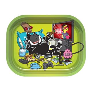 30912 - Bandeja Metal 18x14 cm. Black Garfield