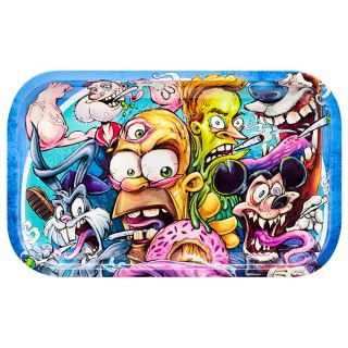 31031 - Bandeja Metal 27x16 Smoking Cartoons
