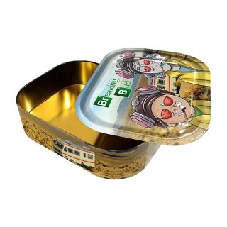 30928A - .Bandeja Metal con Caja 18x14 cm. Breaking