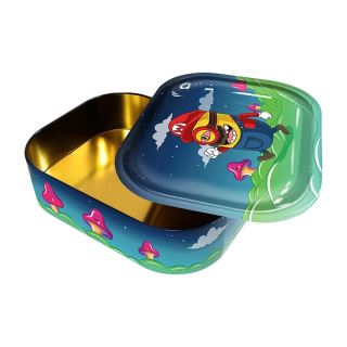 30920A - .Bandeja Metal con Caja 18x14 cm. Mini Bros