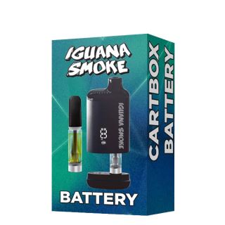 24195A - Bateria Vapeador Cartridge 650 mAh Petaca Lcd Screen Iguana Smoke