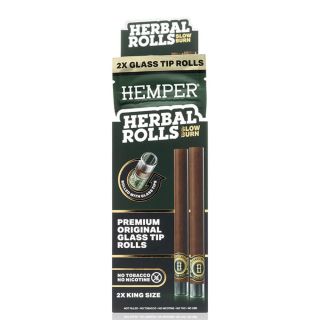 27445-RG - Blunts  Rolls Hemper K.S. & Glass Tips Original 1x2 ud.