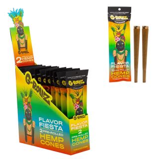 30697 - Blunts Cones G-Rollz Hemp Multifruit 12x2 ud.