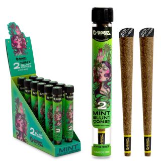 30687G - Blunts Cones G-Rollz Mint  12x2 ud.