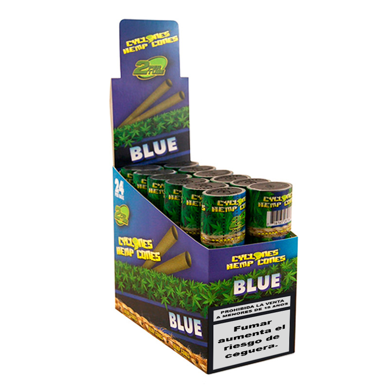 Blunts Cyclones Hemp Blueberry ES 12x2 ud. Blunts Cyclones Hemp Blueberry ES 12x2 ud.