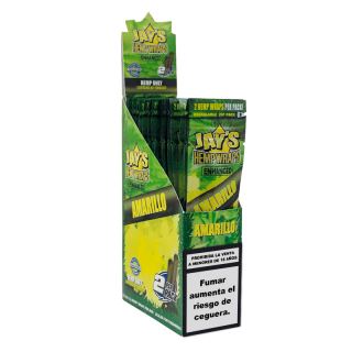 19360 - Blunts Jay´s Hemp Wraps Enhaced Terpenos Amarillo ES 25 x 2 ud.