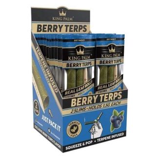 20937B - Blunts King Palm Slim Rolls Berry Terps 20x2 ud.