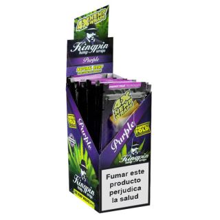 7014 - Blunts Kingpin Hemp Wraps Purple Uva ES 24 x 4 ud.