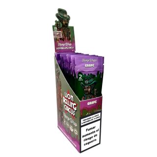 19332 - Blunts Rolling Circus Hemp Wraps Grape 25 x 2 ud