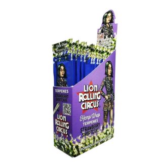 19418A - Blunts Rolling Circus Hemp Wraps Straberry  Shortcake  25x2 ud.