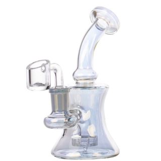 32013 - Bong BHO Cristal Light Black Bubbler 15 cm.