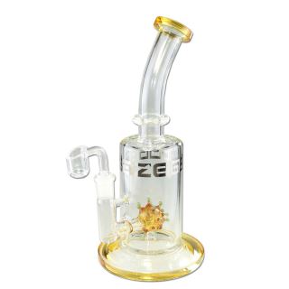32128A - Bong BHO Cristal Percolator Blaze Virus 24 cm.