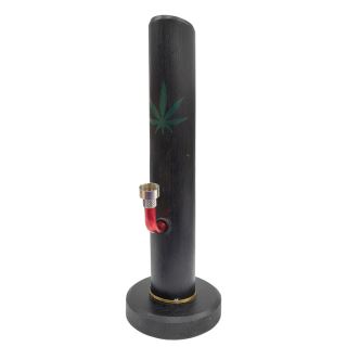 16601 - Bong Bambu Leaf 29 cm. Black