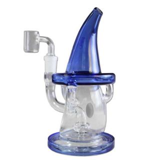 32302C - Bong Bho Cristal Dwarf Blue 19 cm.