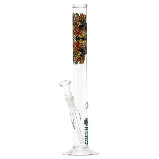 32273B - Bong Cristal  Greenline Mandala Straight 35 cm.