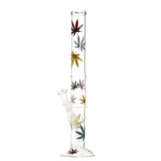 32280A - Bong Cristal  Leaves Color 40 cm.