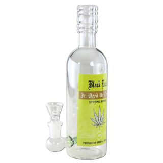 32216A - Bong Cristal Botella licor Percolator 24 cm.
