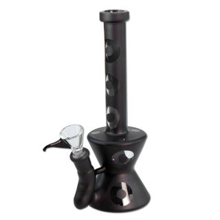 32157 - Bong Cristal Circulos Black Mate