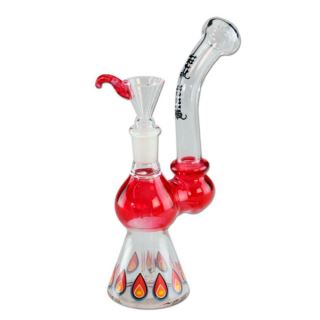 32130 - Bong Cristal Difusor Black Leaf Red & Fire 18 cm.