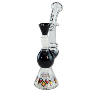 32015 - Bong Cristal Difusor Black Leaf Rombos 19 cm.