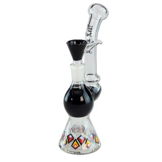 32015 - Bong Cristal Difusor Black Rombos 19 cm.