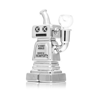 Bong Cristal Hemper Percolator  Hi-Robot 15 cm.