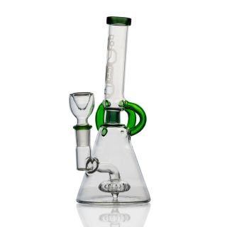 32210A - Bong Cristal Hemper Percolator Cyberpunk Bong Green 18 cm.