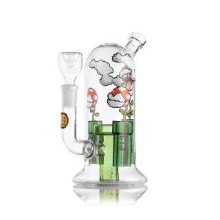32112A - Bong Cristal Hemper Percolator Gaming Flower Bong 18 cm.