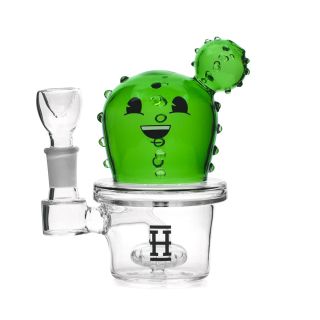 32142A - Bong Cristal Hemper Percolator Happy Cactus 15 cm.