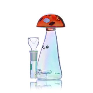 32115A - Bong Cristal Hemper Percolator Trippy Shroom 15 cm.