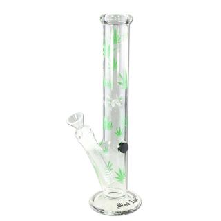 Bong Cristal Ice Black Leaf 38 cm.