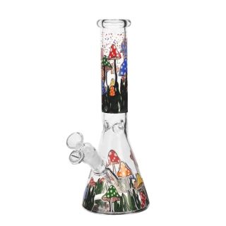 32289B - Bong Cristal Ice Mushrooms 25 cm. Mod. 1