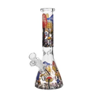 32303B - Bong Cristal Ice Mushrooms 25 cm. mod. 3