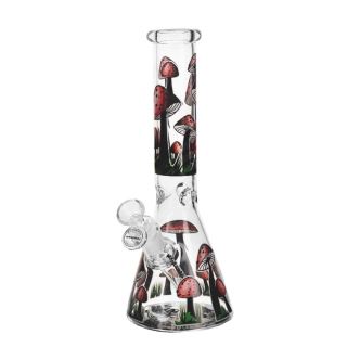 32304A - Bong Cristal Ice Mushrooms 25 cm. mod. 4