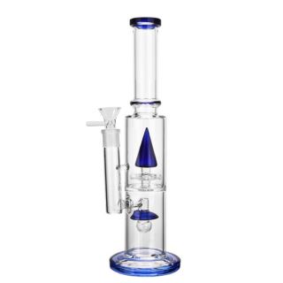 32215B - Bong Cristal Ice Percolator Lance Blue 33 cm.
