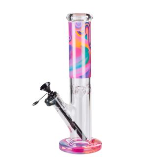 Bong Cristal Ice Psycodelic Straight 31 cm