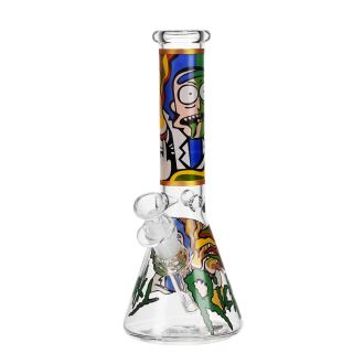 32225A - Bong Cristal Ice Ricky & Morty 25 cm. mod. 2
