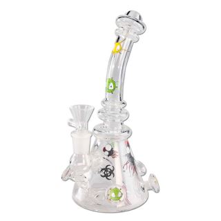 Bong Cristal Invaders Bubbler 22 cm.