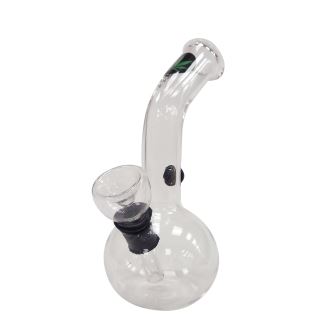 Bong Cristal Mini Leaf Green Black 13 cm.