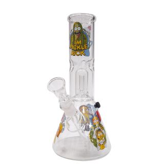 32298 - Bong Cristal Percolator Ice Pickle Ricky 21cm.