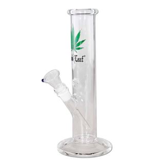 32132 - Bong Cristal Recto Black Leaf 31 cm