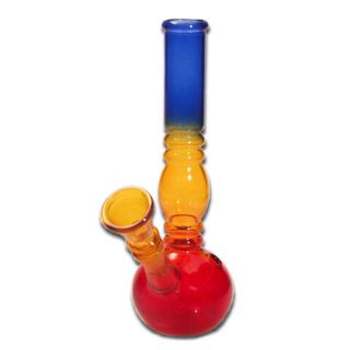 32165 - Bong Cristal Red & Blue 18 cm.