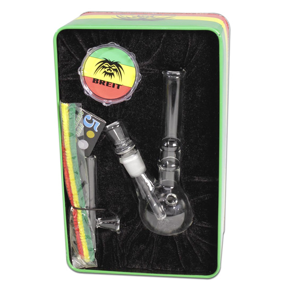 Bong Cristal Set Grinder & Limpiador de Pipa 18 cm. mod. 3 Bong Cristal Set Grinder & Limpiador de Pipa 18 cm. mod. 3