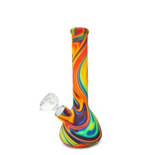 32184A - Bong Hard Silicone & Glass Bowl 22 cm. Mix Color