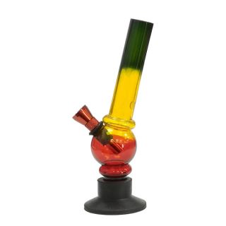 Bong Plastico Burbuja Rasta 18 cm.