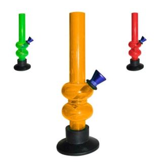 12099 - Bong Plastico Doble Burbuja 15 cm.