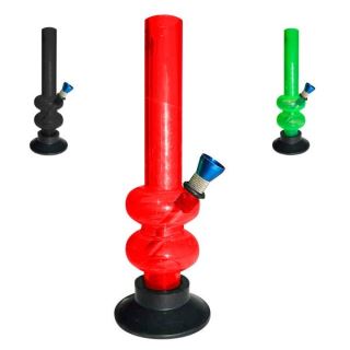 Bong Plastico Doble Burbuja 20 cm. Mix Color